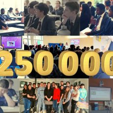 Collage of Young People in Financial Education Money Workshops, To Mark Our 250,000 Celebration!
